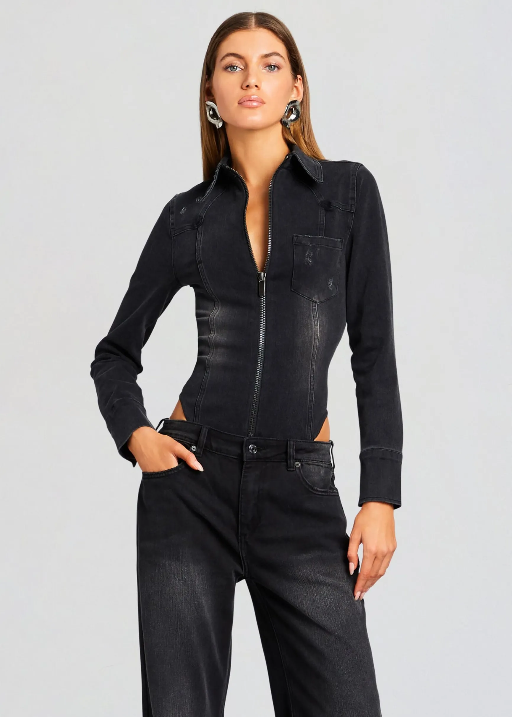 helena_denim_bodysuit_0.webp Denim*Retrofete Helena Denim Bodysuit Midnight Terry