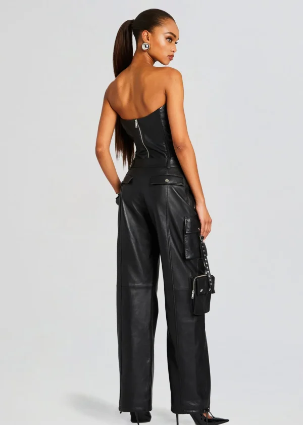 Exclusively Ours*Retrofete Honey Leather Pant Black