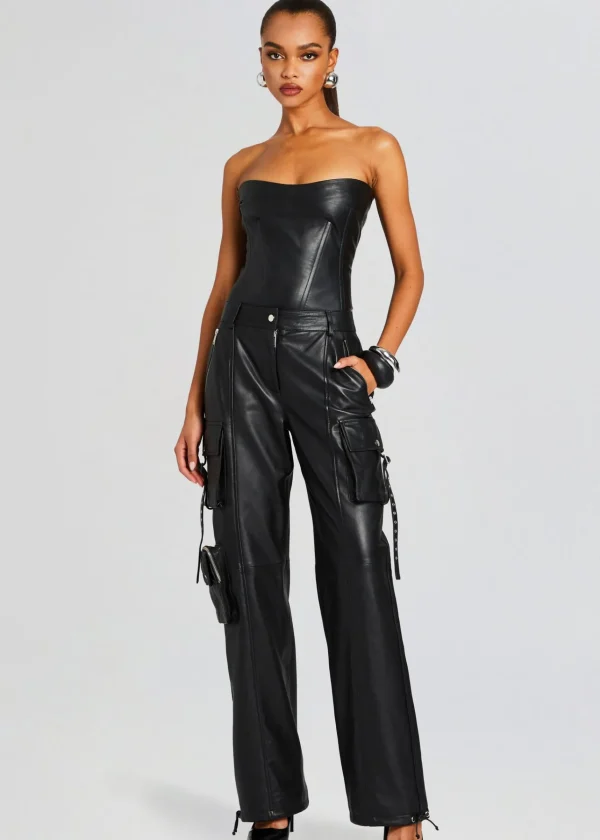 Night Out*Retrofete Honey Leather Pant Black