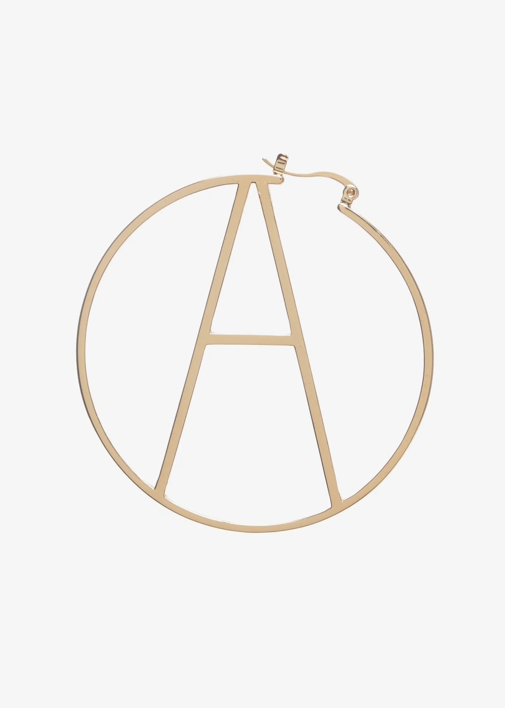 hoop_letter_earring_0-1.webp Accessories*Retrofete Hoop Letter Earring Gold