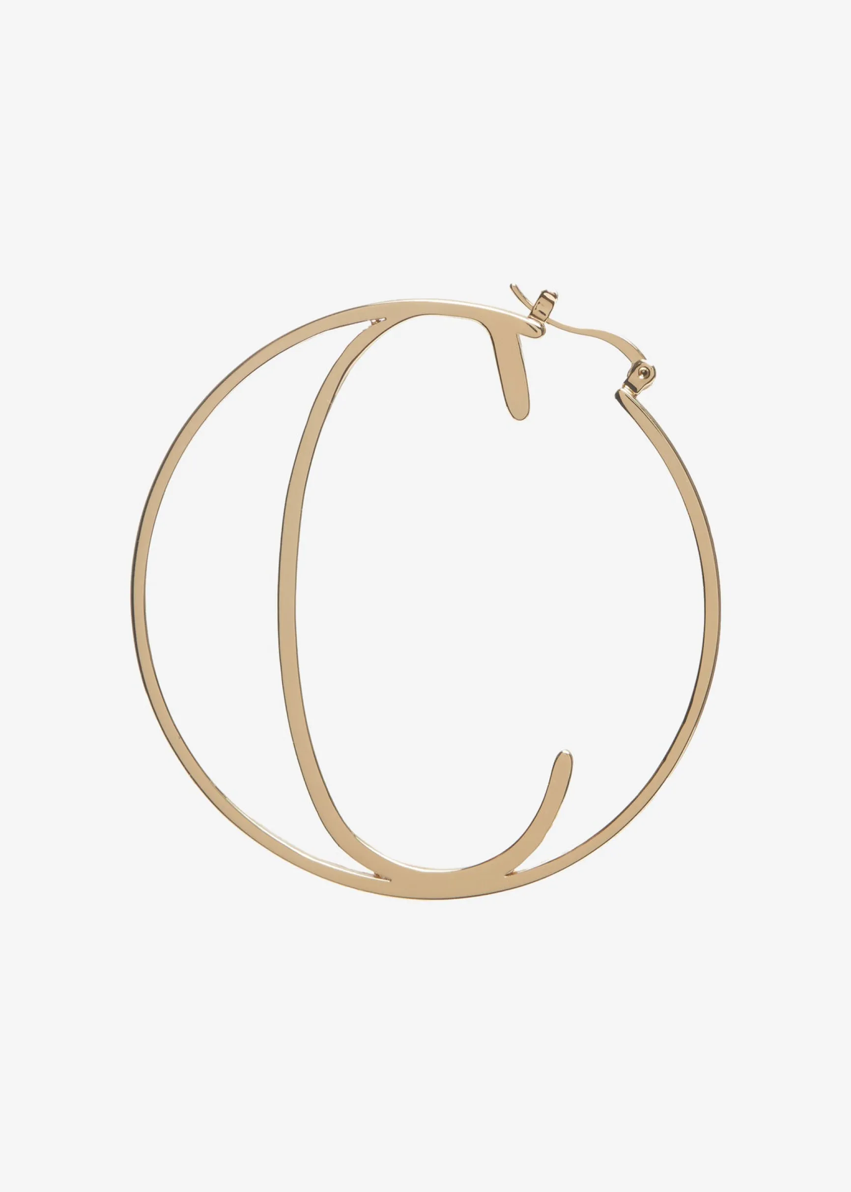 hoop_letter_earring_3-1.webp Accessories*Retrofete Hoop Letter Earring Gold