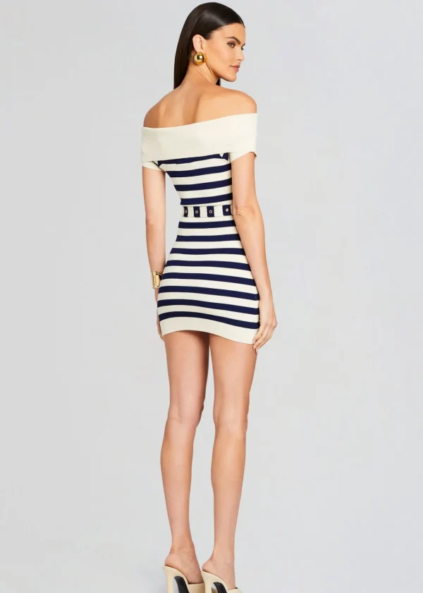 Mini*Retrofete Hull Knit Dress Cream/ Navy