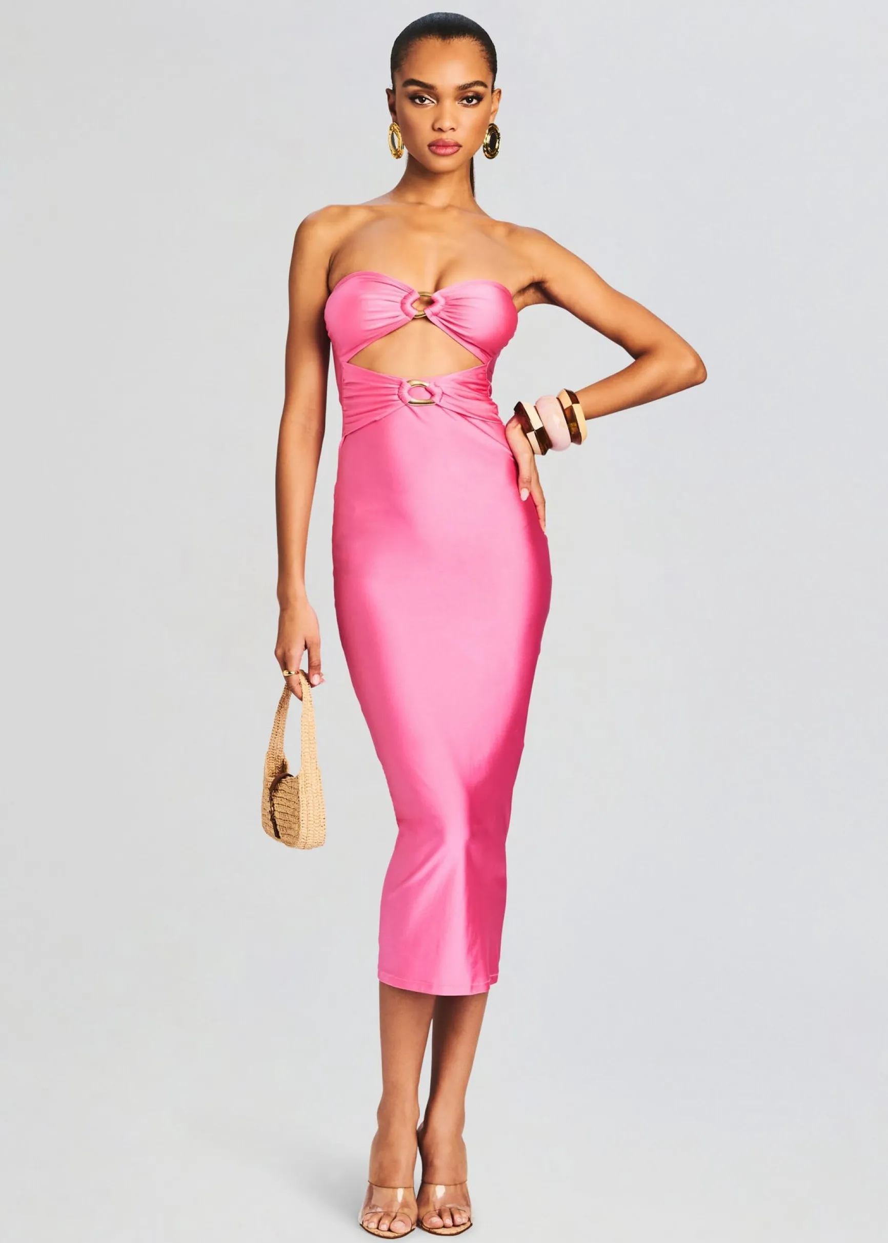 ida_lycra_midi_dress_0-6.webp Dresses*Retrofete Ida Lycra Midi Dress Rose Blossom