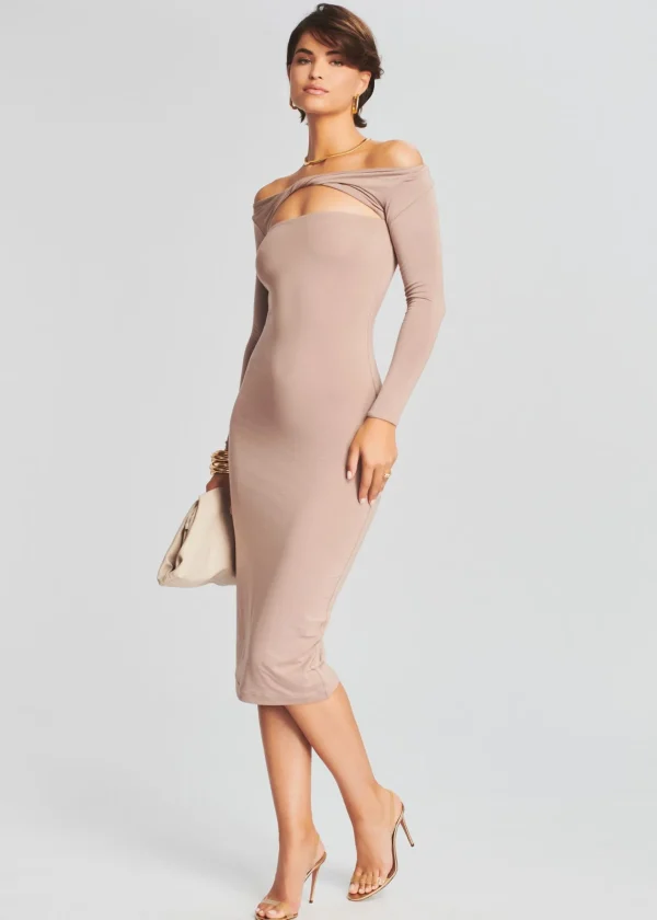 Midi*Retrofete Irene Dress Dark Beige