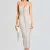 Rehearsal Dinner*Retrofete Irina Maxi Dress White/Silver