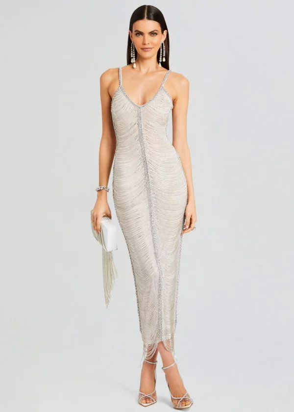 Coming Soon*Retrofete Irina Maxi Dress White/Silver