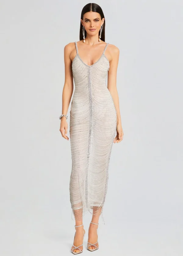 Coming Soon*Retrofete Irina Maxi Dress White/Silver