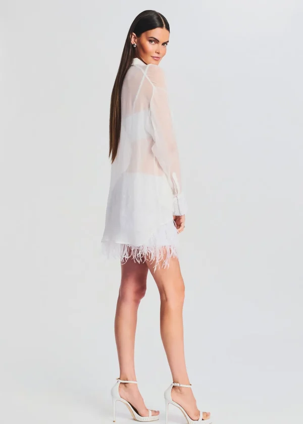 Bachelorette Party*Retrofete Irving Shirt White Pearl