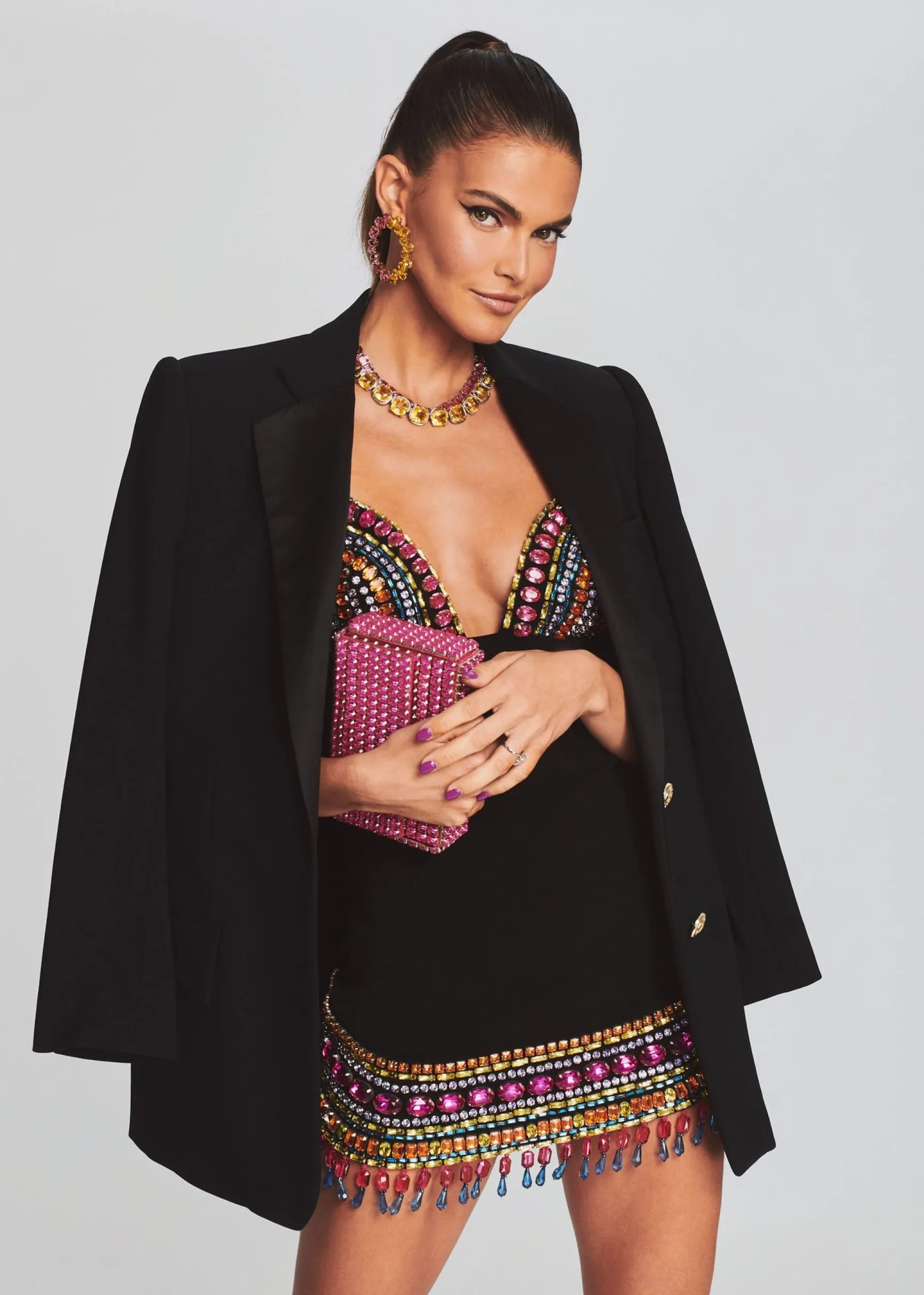 isadora_embellished_dress_4-3.webp RETROFÊTE*Retrofete Isadora Embellished Dress Multi/Black