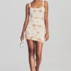 Neutral Moments*Retrofete Isla Dress Tan White Tie Dye