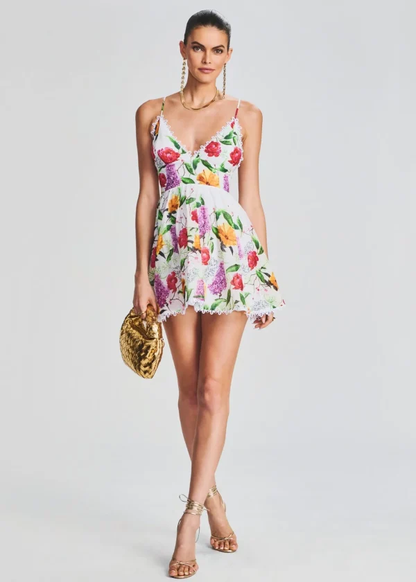 Honeymoon Looks*Retrofete Issya Short Dress White Bonita