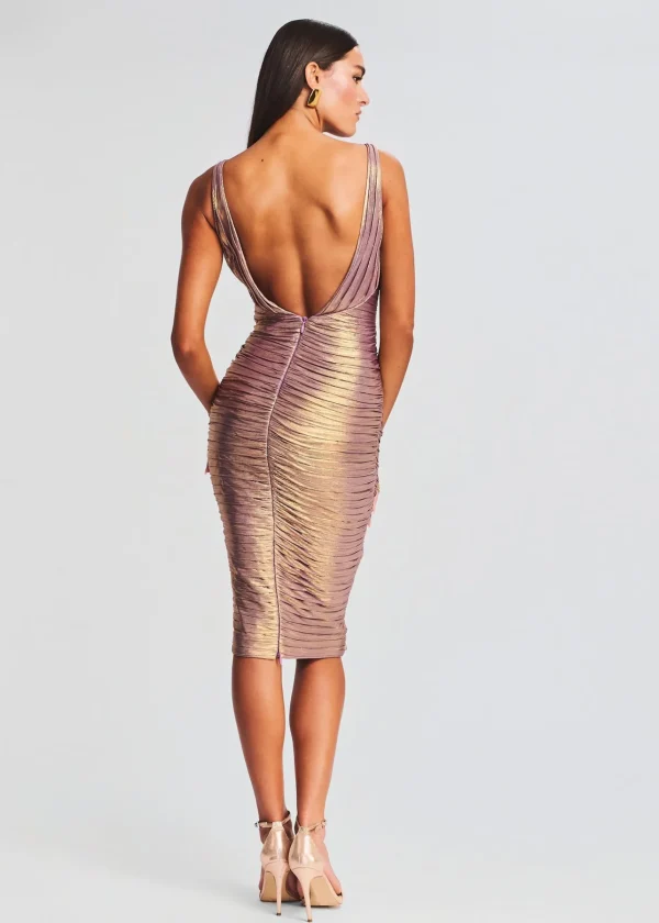 Guest Of*Retrofete Ivy Dress Purple/Gold