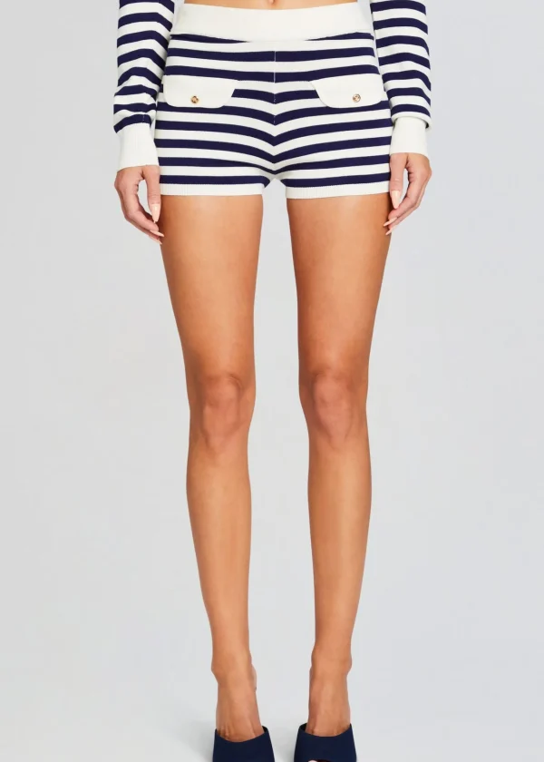 Spring Knits*Retrofete Jac Knit Short Cream/ Navy