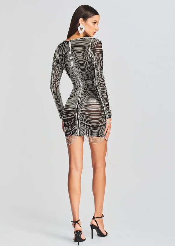 Dresses*Retrofete Jacqueline Crystal Embellished Dress Black/Silver