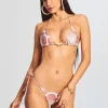 Swim*Retrofete Jade Bikini Top Pink Flowers