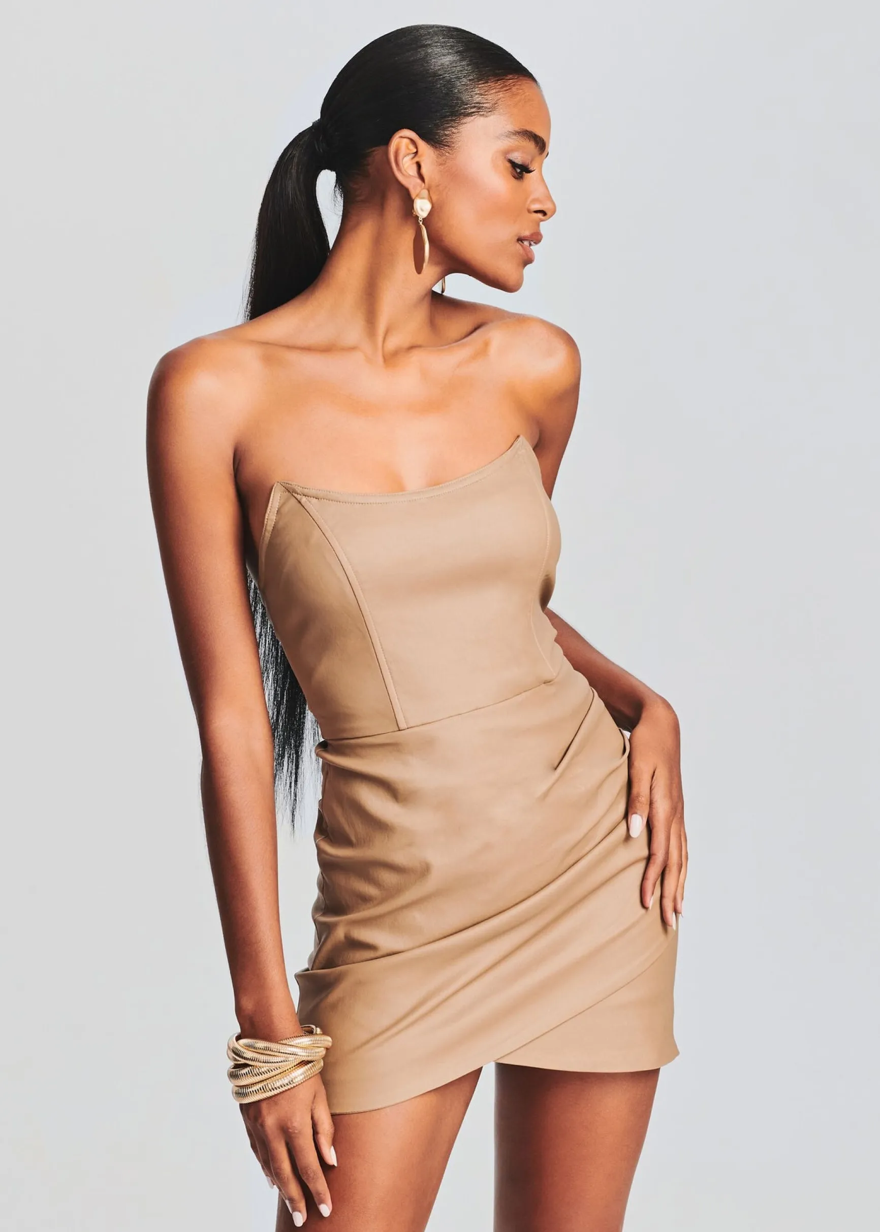 james_coated_denim_mini_d_1-1.webp Best Sellers*Retrofete James Coated Denim Mini Dress Coated Tannin