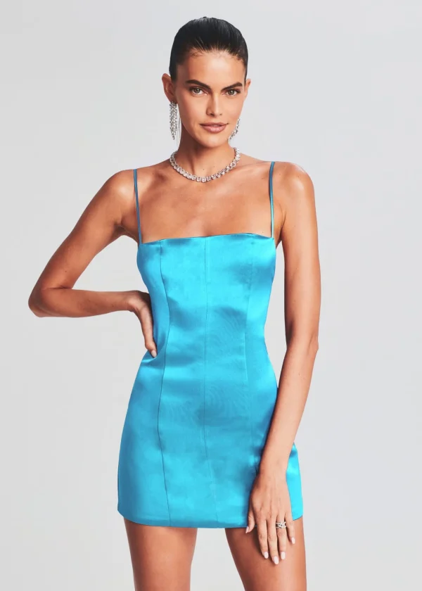 RETROFÊTE*Retrofete Janessa Dress Aqua Blue
