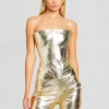 Tops*Retrofete Jenesis Leather Top Gold
