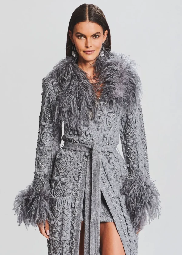 Outerwear*Retrofete Jenna Cardigan Chelsea Gray