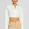 Business Chic*Retrofete Joann Top White