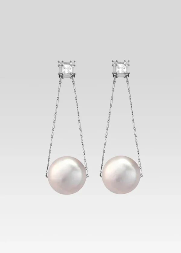 Accessories*Retrofete Jules Pearl Earrings Silver