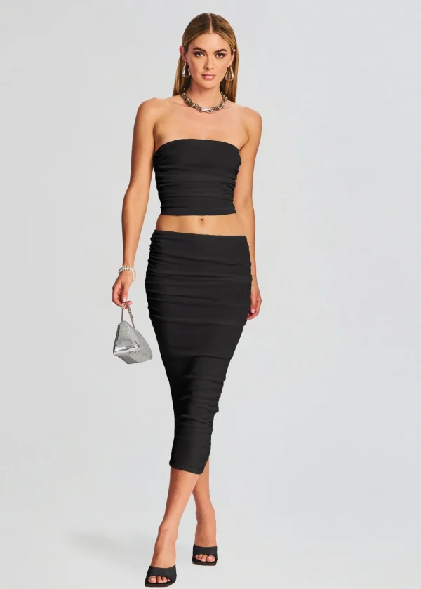 Business Chic*Retrofete Julia Midi Skirt Black