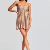 RETROFÊTE*Retrofete Kaiser Dress Purple/Gold
