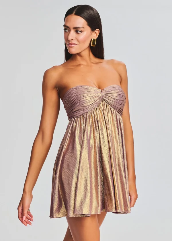 RETROFÊTE*Retrofete Kaiser Dress Purple/Gold