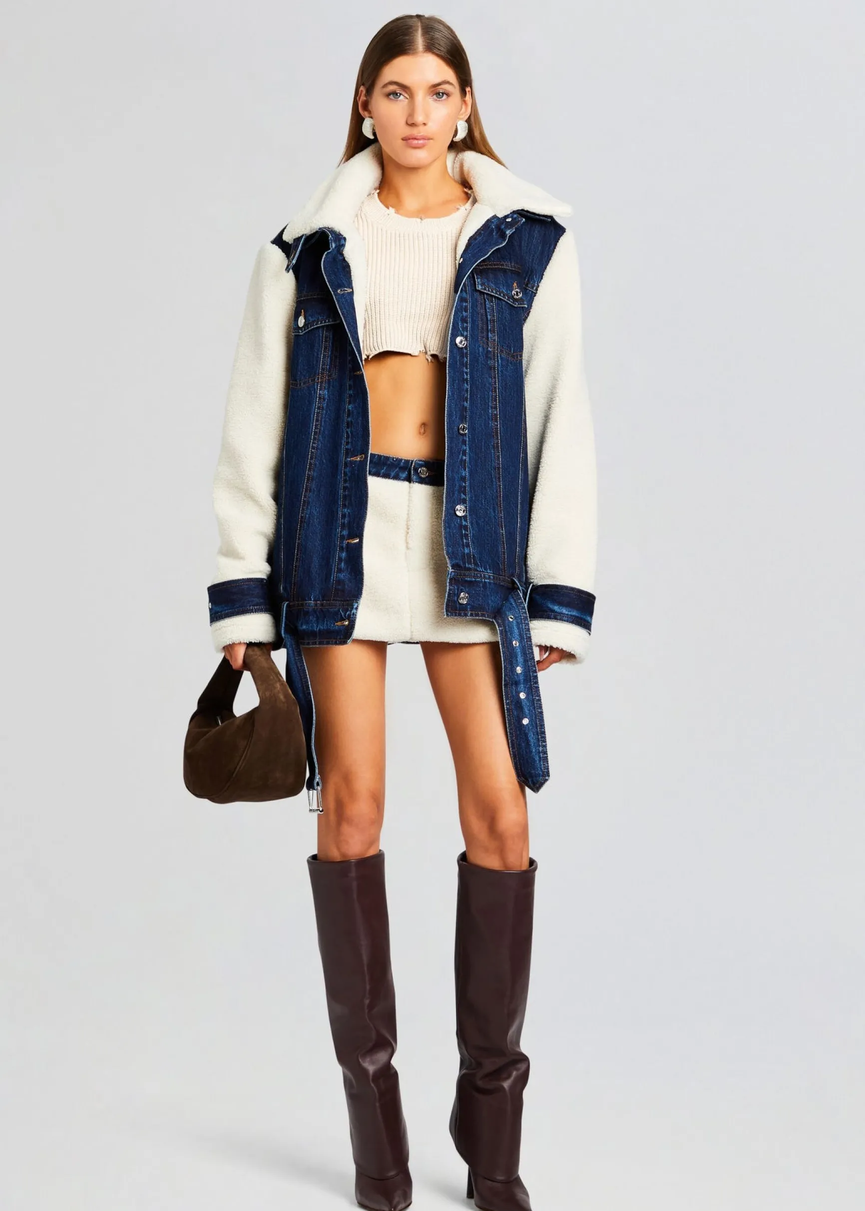 karissa_teddy_denim_skirt_4.webp Bottoms*Retrofete Karissa Teddy Denim Skirt Deep Sea