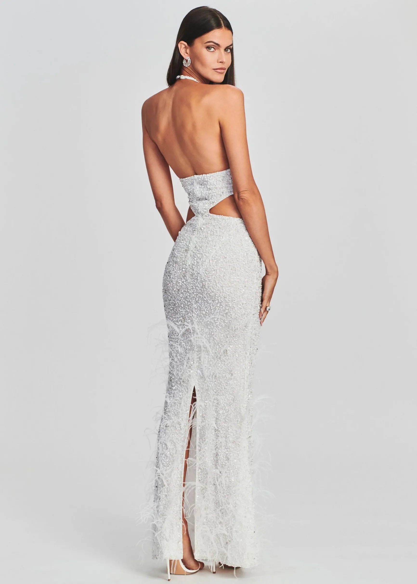 katerina_sequin_feather_d_3-5.webp Dresses*Retrofete Katerina Sequin Feather Dress White