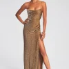 Guest Of*Retrofete Katya Sequin Dress Bronze