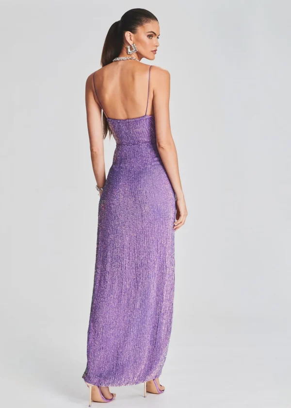 Bridal Party*Retrofete Katya Sequin Dress Metallic Lavender