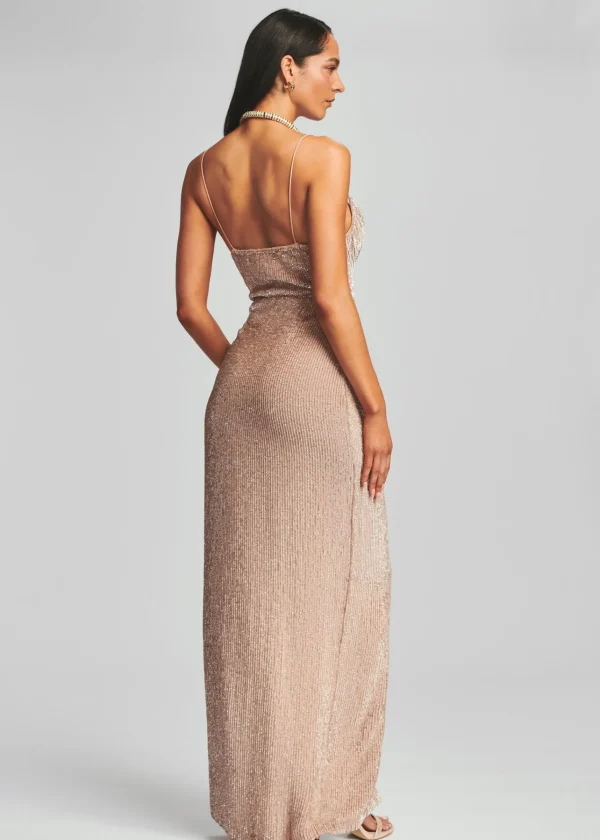 RETROFÊTE*Retrofete Katya Sequin Dress Nude