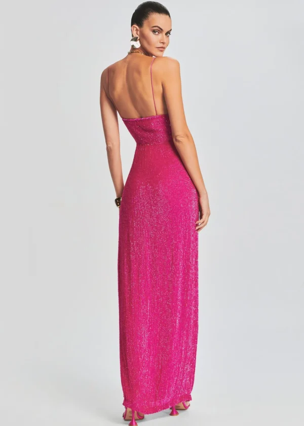Guest Of*Retrofete Katya Sequin Dress Hot Pink