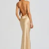 RETROFÊTE*Retrofete Keaton Silk Dress Nude