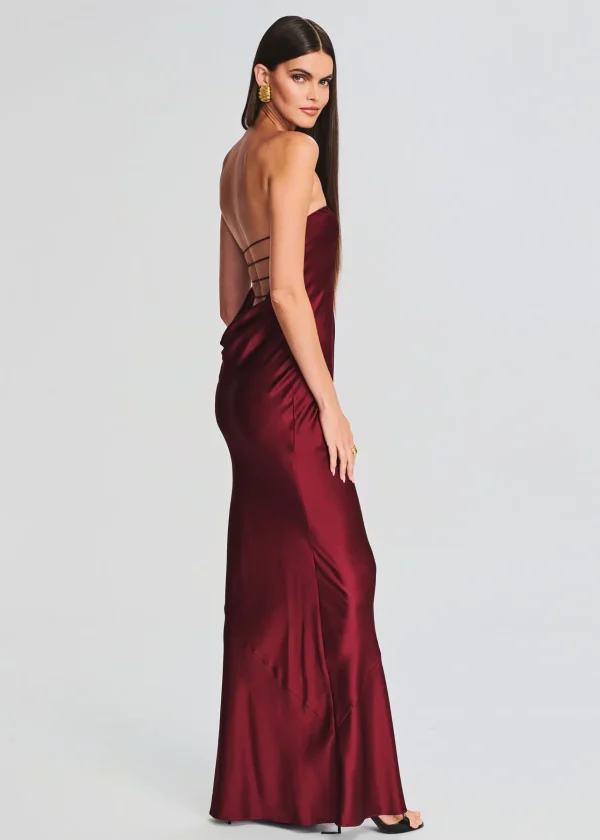 Best Sellers*Retrofete Keaton Silk Dress Cabernet