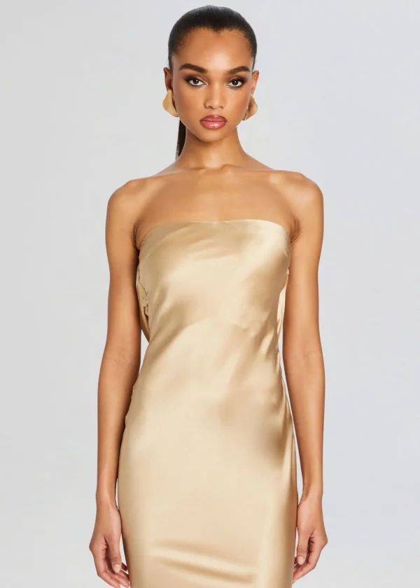 RETROFÊTE*Retrofete Keaton Silk Dress Nude