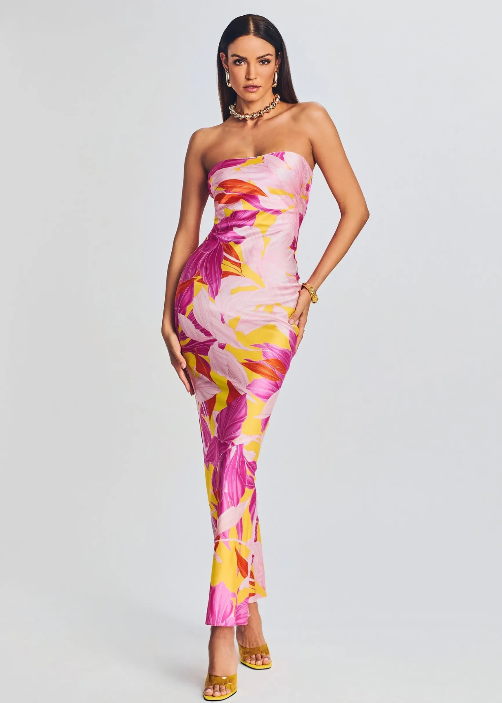 keaton_silk_dress_4-3.webp Guest Of*Retrofete Keaton Silk Dress Botanical Floral