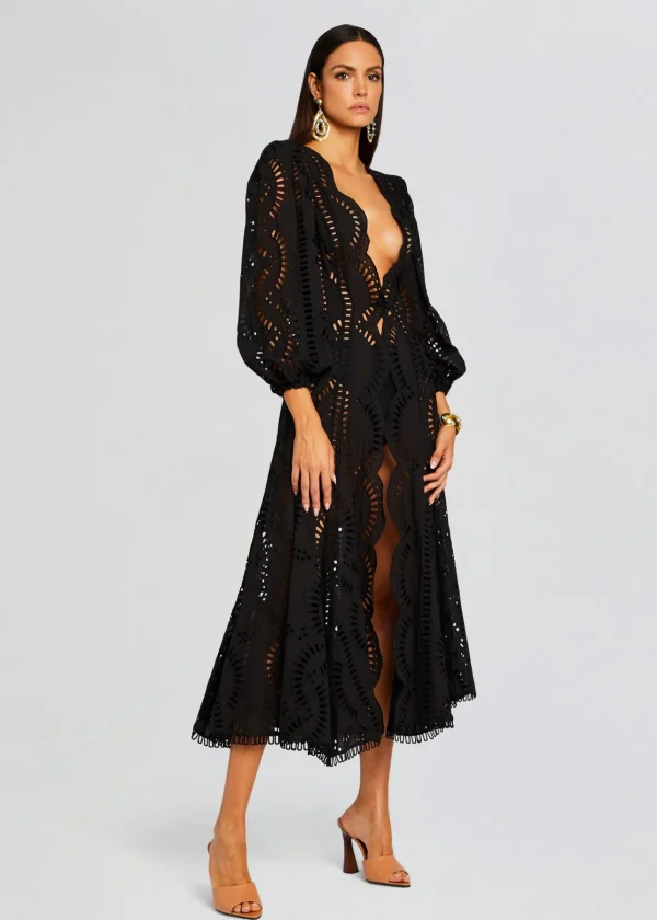 Resort '24*Retrofete Kelyk Kaftan Black Samoa
