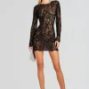 Dresses*Retrofete Kennedy Embellished Lace Dress Black