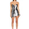 Subtle Shimmer*Retrofete Kenzie Dress Gunmetal