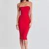 RETROFÊTE*Retrofete Khandie Bandage Knit Dress Red