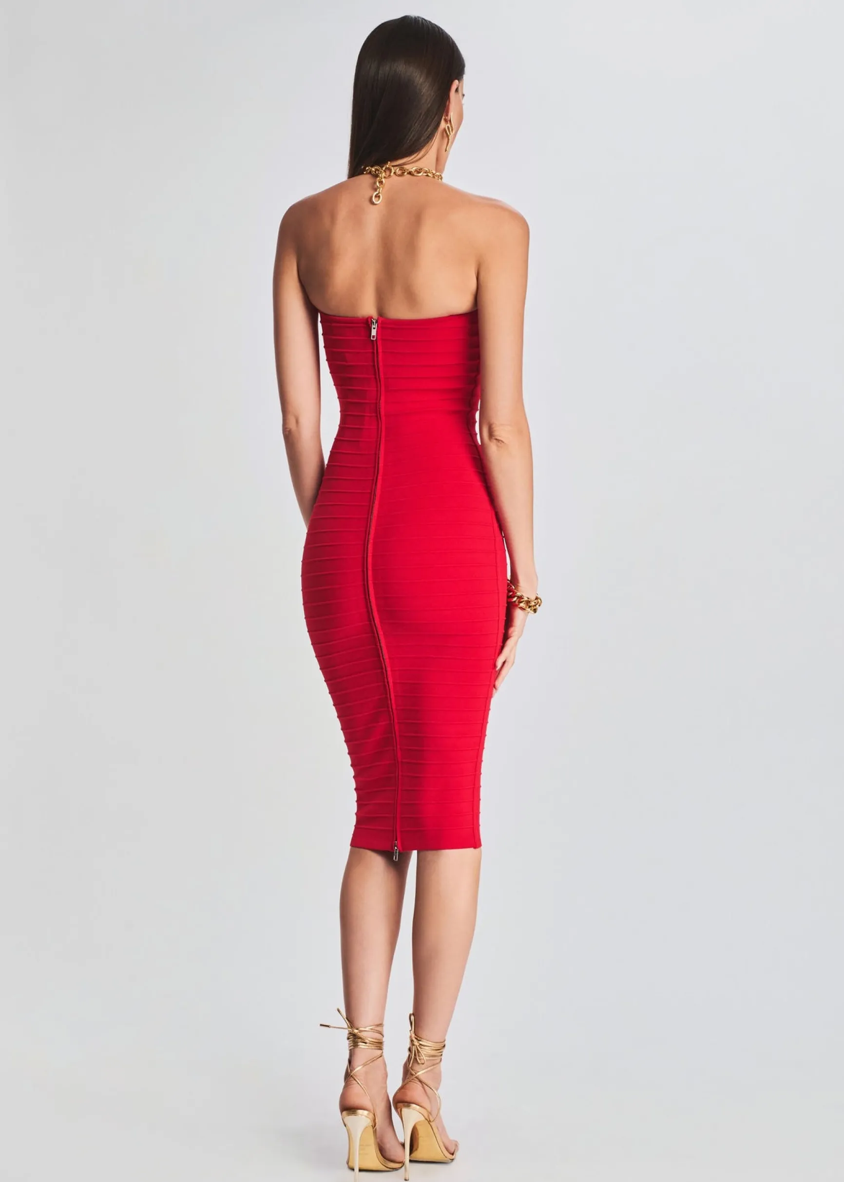 khandie_bandage_knit_dres_3.webp RETROFÊTE*Retrofete Khandie Bandage Knit Dress Red