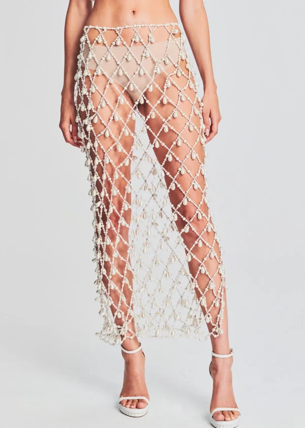 Bottoms*Retrofete Kiki Pearl Skirt White