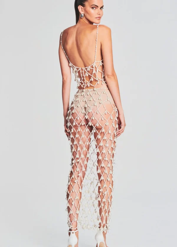 Bottoms*Retrofete Kiki Pearl Skirt White