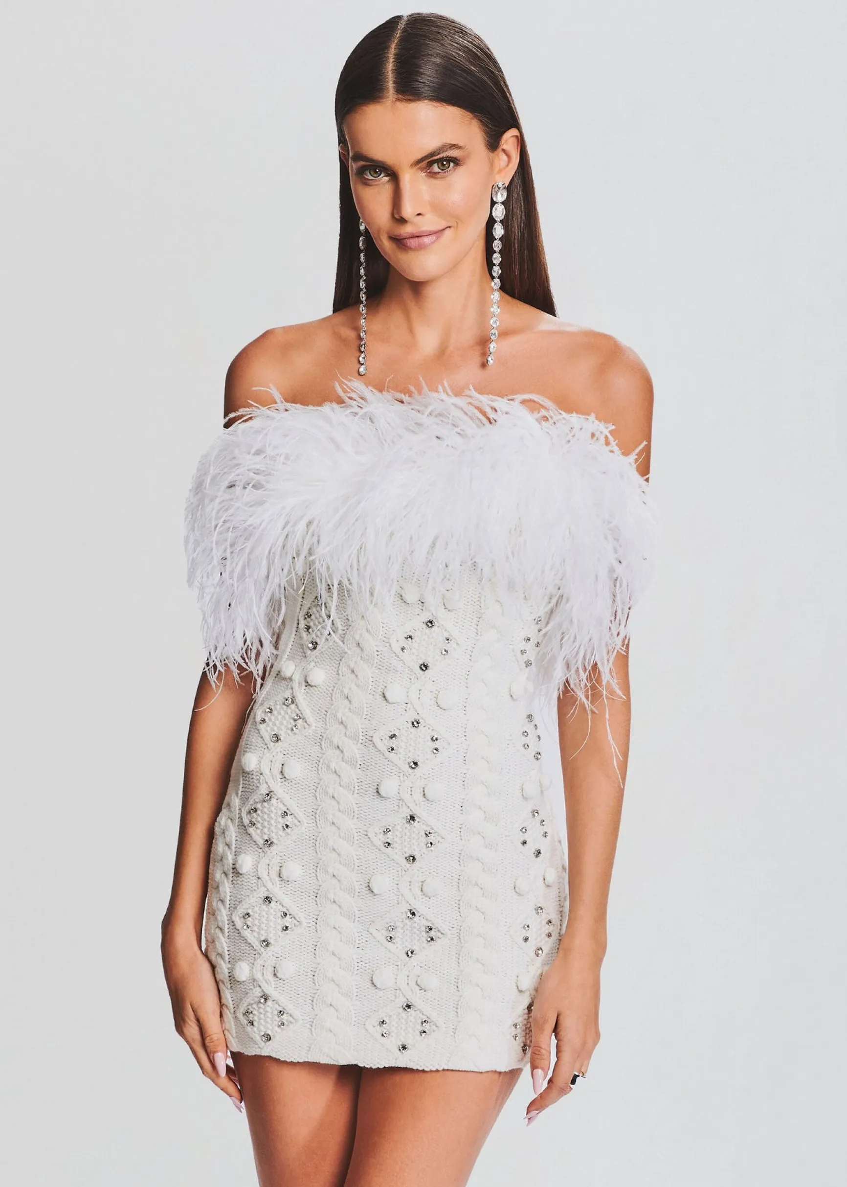 kimberely_embellished_kni_4.webp Dresses*Retrofete Kimberely Embellished Knit Dress Ivory