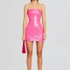 Mini*Retrofete Kimora Leather Dress Paradise Pink
