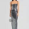 Maxi*Retrofete Kyree Embellished Knit Dress Black