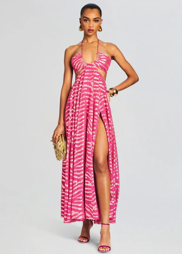 Resort '24*Retrofete Lara Long Dress Fuschia