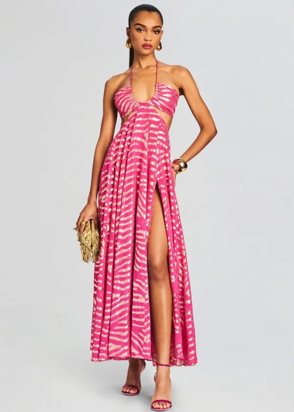 Maxi*Retrofete Lara Long Dress Fuschia